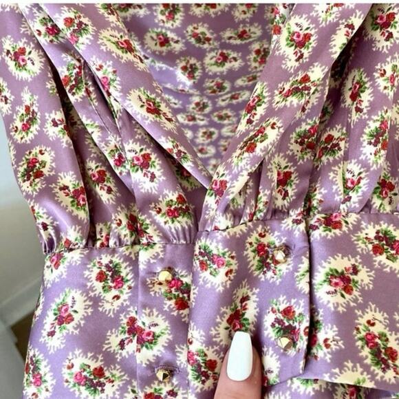 Zara Pink Patterned Midi Dress - Picture 11 of 12